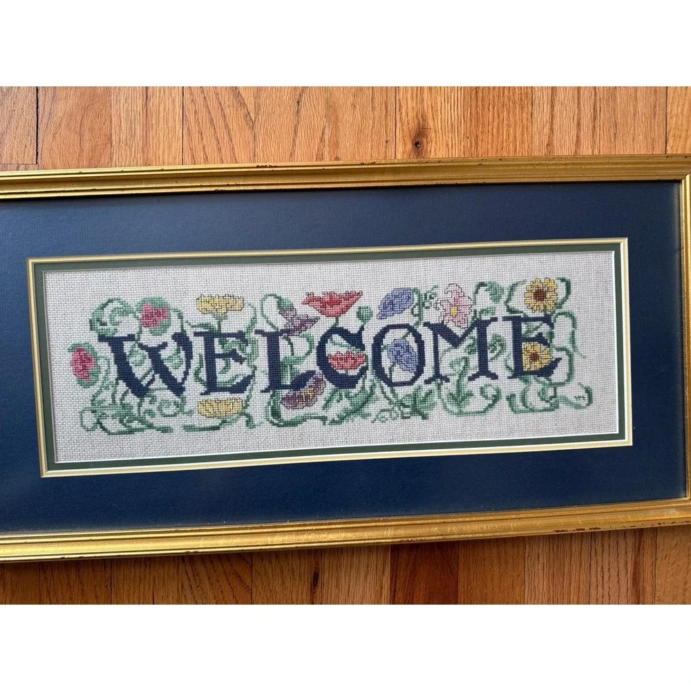 Handmade welcome sign